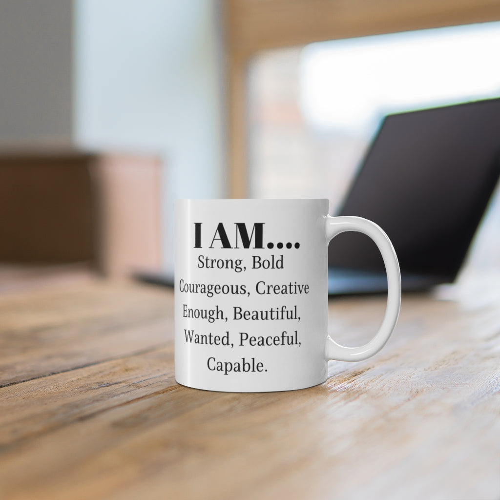 I Am Strong, Bold – Daily Affirmation Mug | Motivational Gift