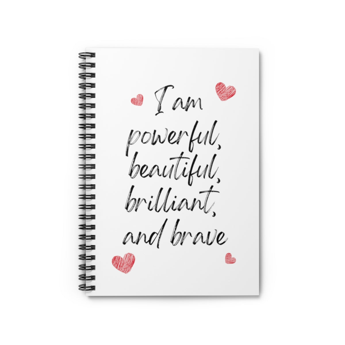 I Am Powerful Motivational Durable Journal- Motivational Notebook, Inspirational Notebooks, Women’s Inspirational Journal, Self-Care Gift for Friends, Daily Motivational Journal
