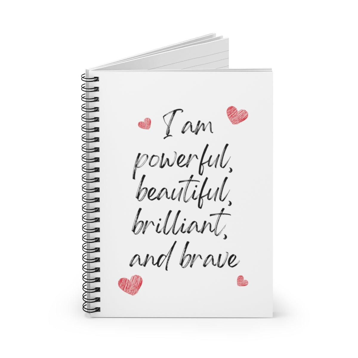 I Am Powerful Motivational Durable Journal- Motivational Notebook, Inspirational Notebooks, Women’s Inspirational Journal, Self-Care Gift for Friends, Daily Motivational Journal