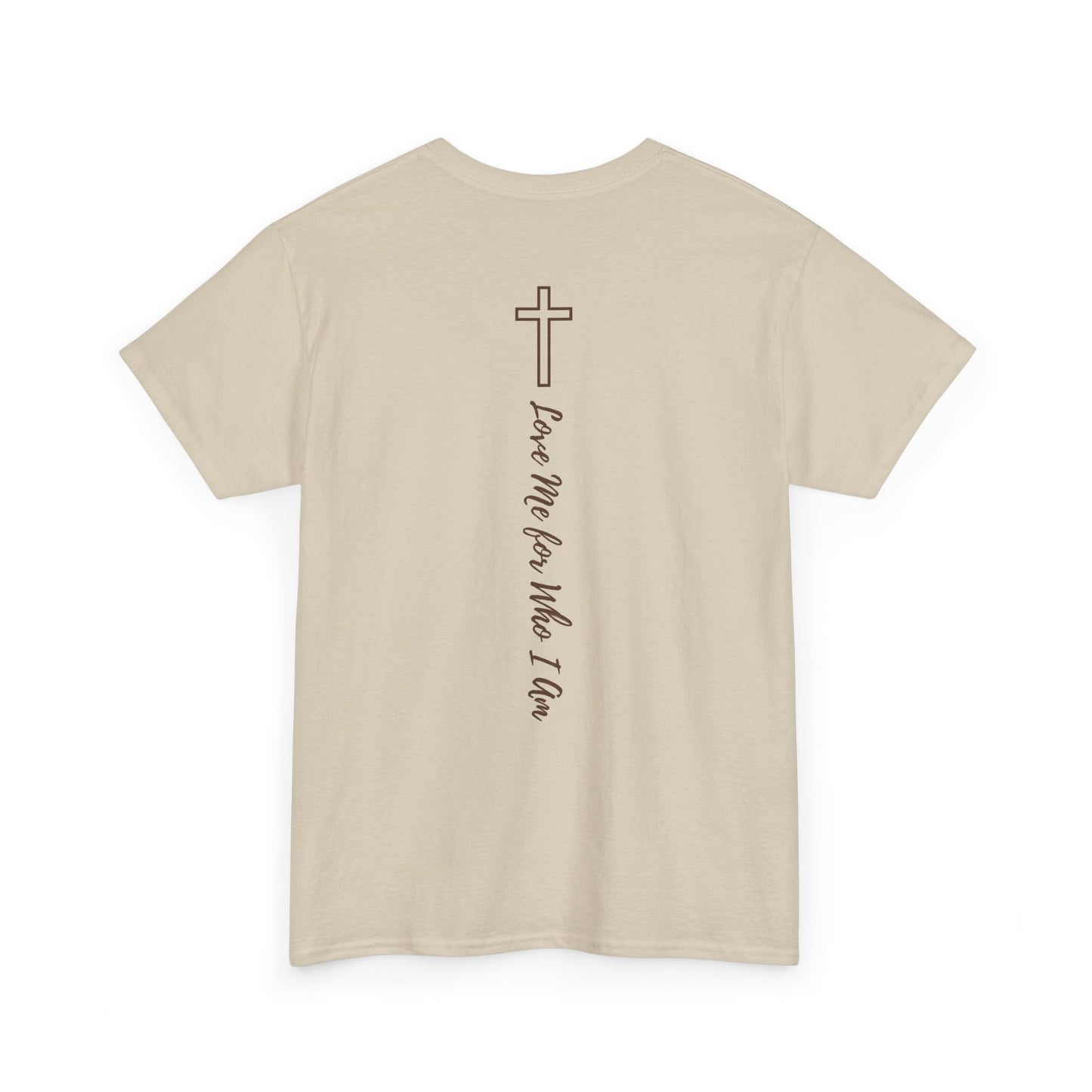 Love Me for Who I Am Embroidered T-Shirt | Unisex Faith & Self Love Tee | Minimalist Graphic Tee