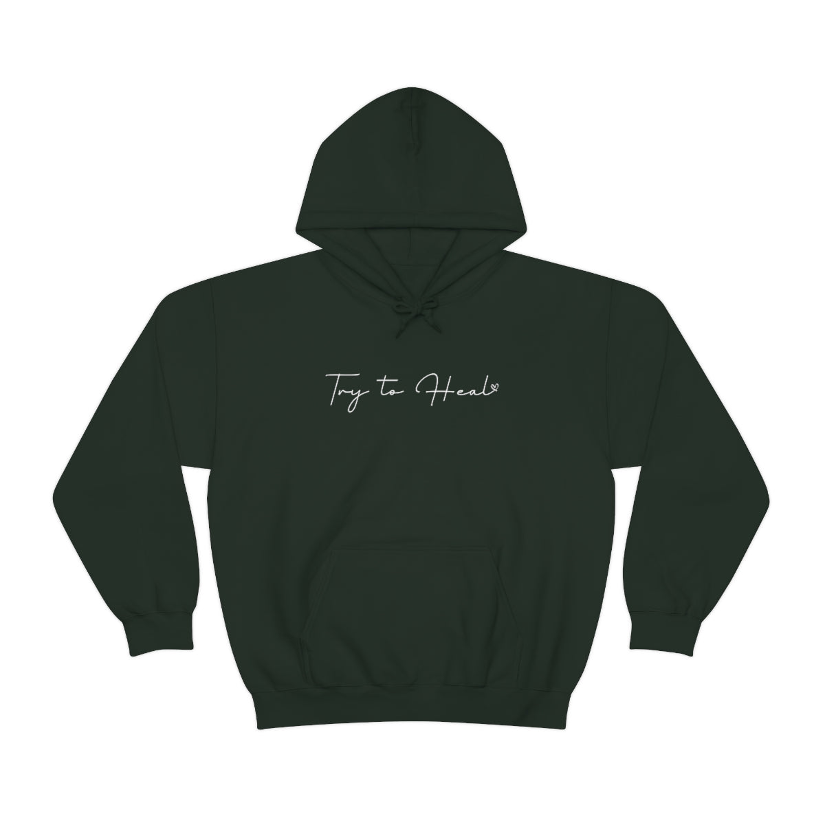 Try to Heal – Inspirational Hoodie for Survivors & Self-Care