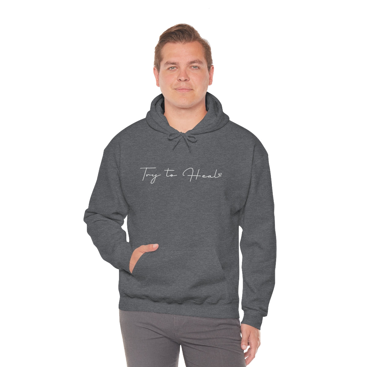 Try to Heal – Inspirational Hoodie for Survivors & Self-Care