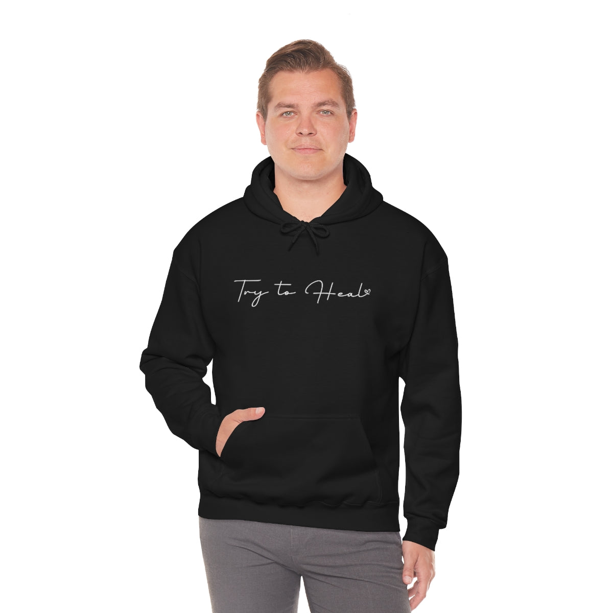Try to Heal – Inspirational Hoodie for Survivors & Self-Care