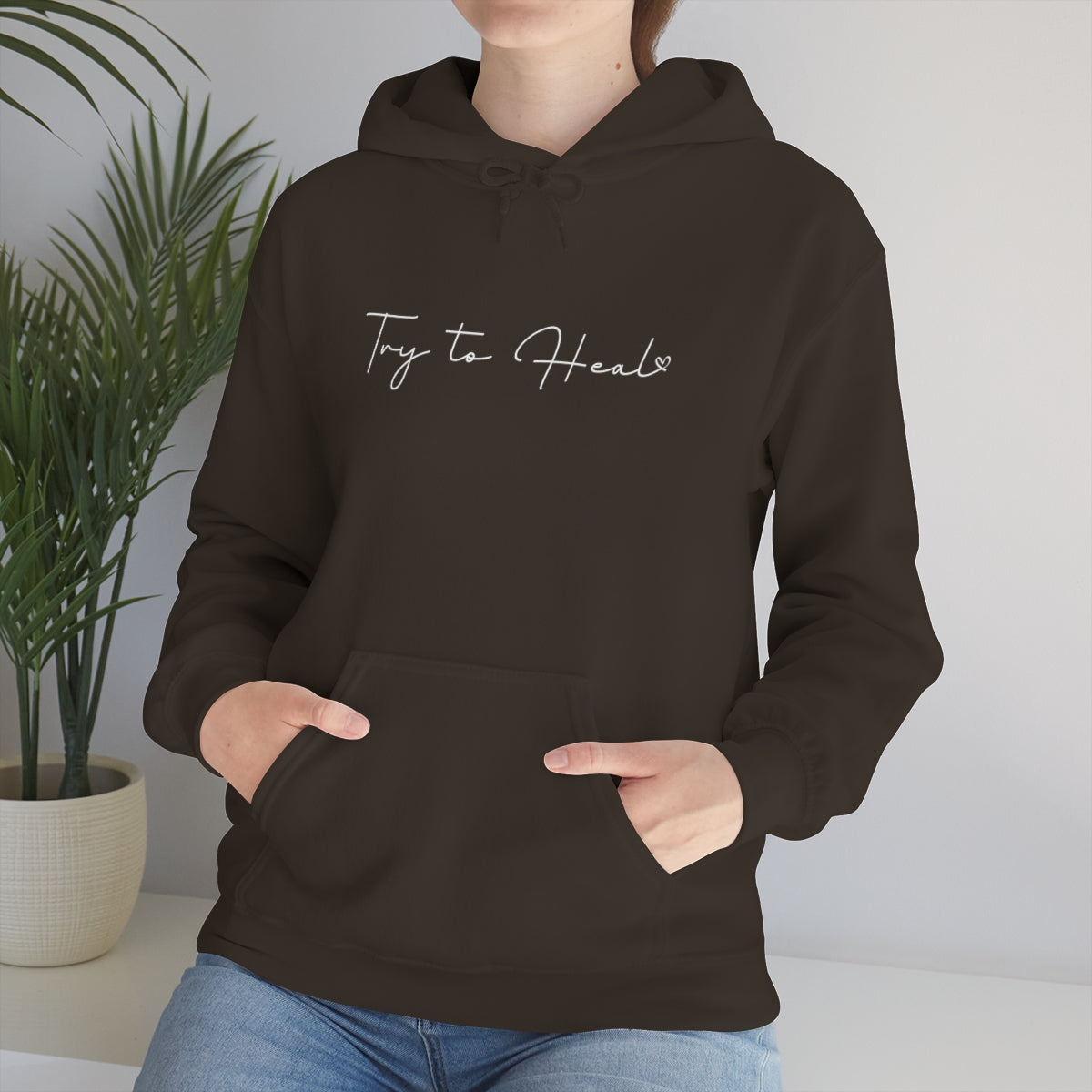 Try to Heal – Inspirational Hoodie for Survivors & Self-Care