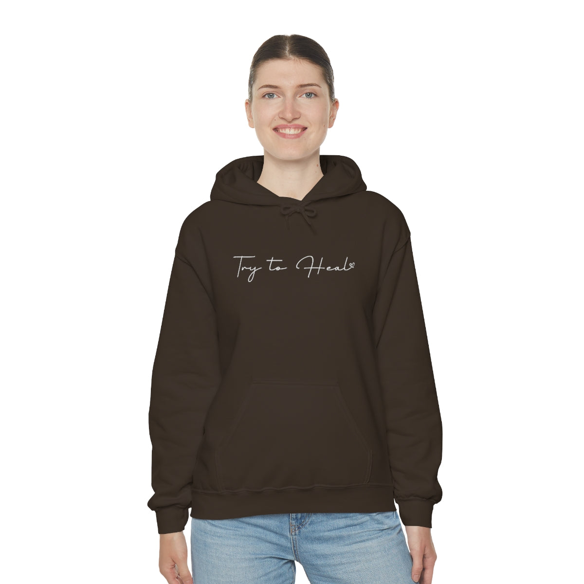 Try to Heal – Inspirational Hoodie for Survivors & Self-Care
