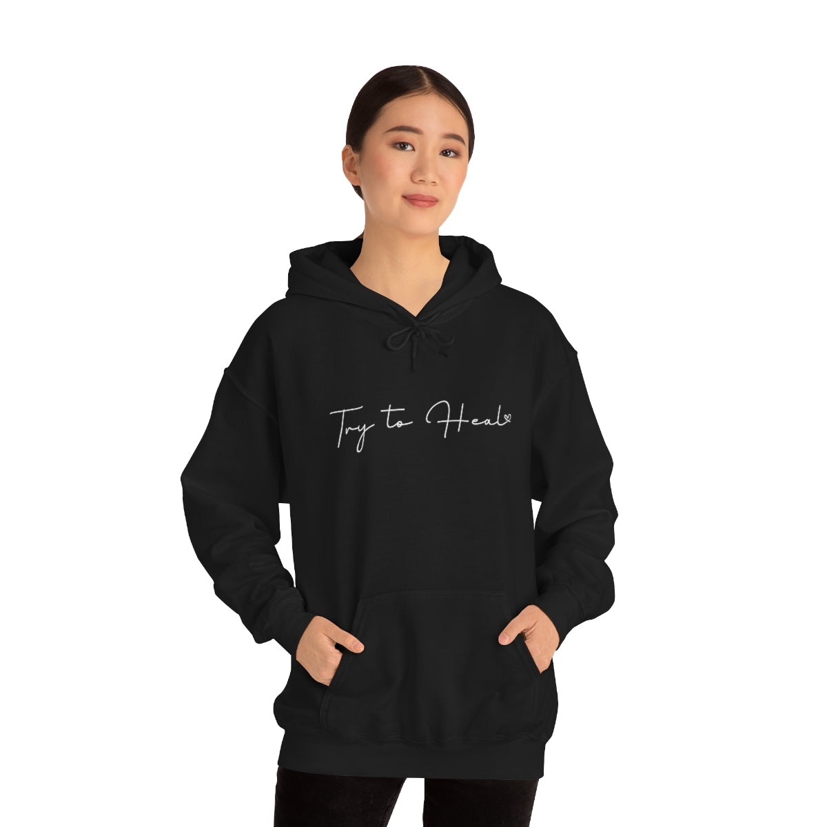 Try to Heal – Inspirational Hoodie for Survivors & Self-Care