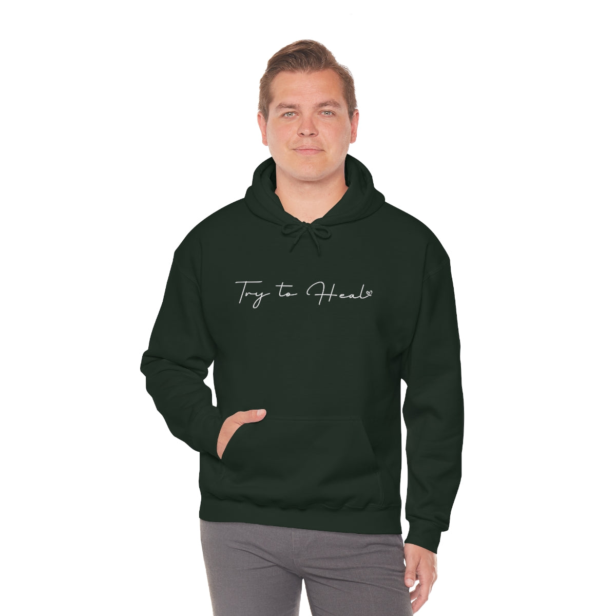 Try to Heal – Inspirational Hoodie for Survivors & Self-Care