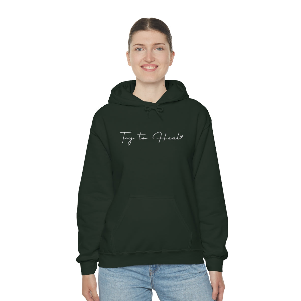 Try to Heal – Inspirational Hoodie for Survivors & Self-Care