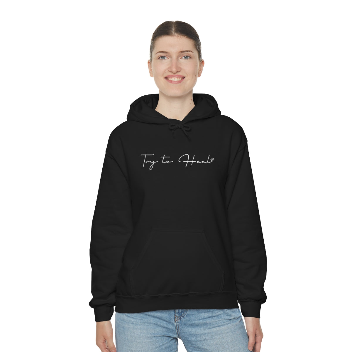 Try to Heal – Inspirational Hoodie for Survivors & Self-Care