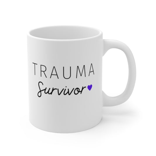 Trauma Survivor – Daily Affirmation Mug | Motivational Gift
